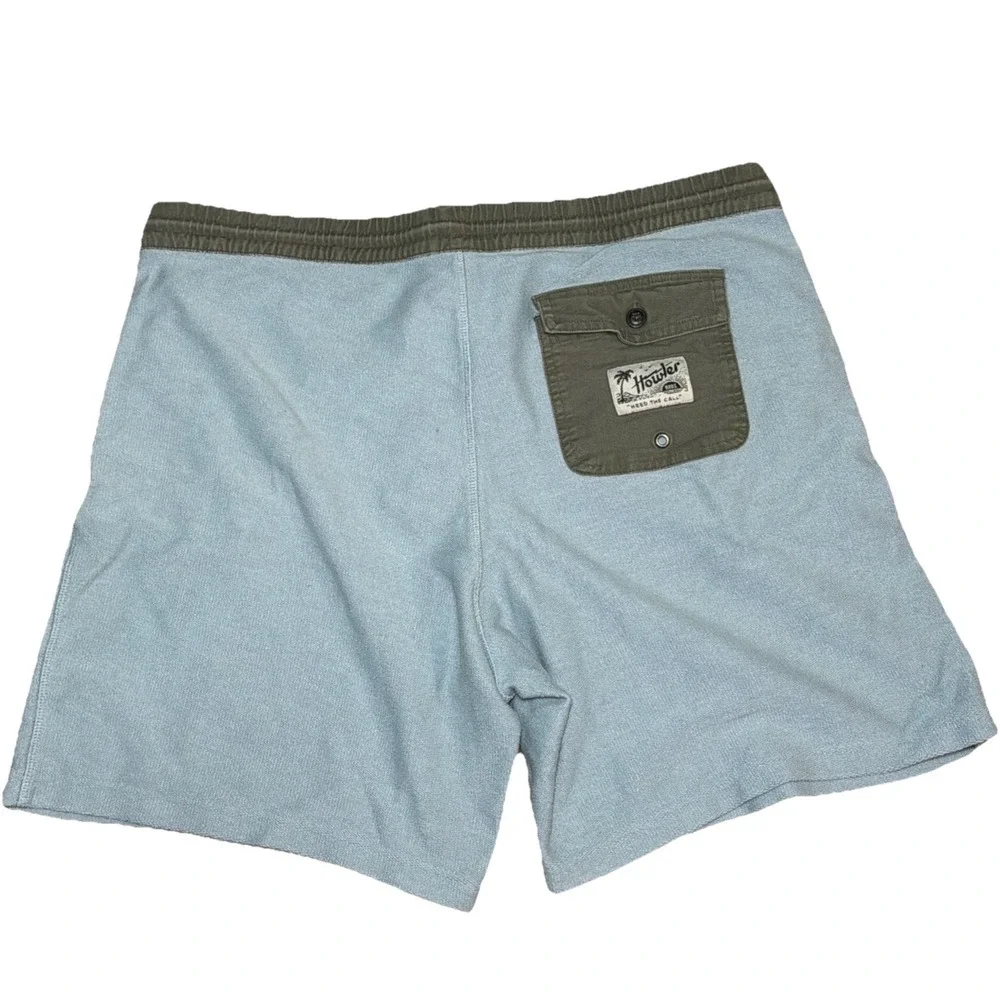 Howler Brothers Bros Men's Cotton Blend 38x8 Blue‎ Shorts Drawstring Pockets
